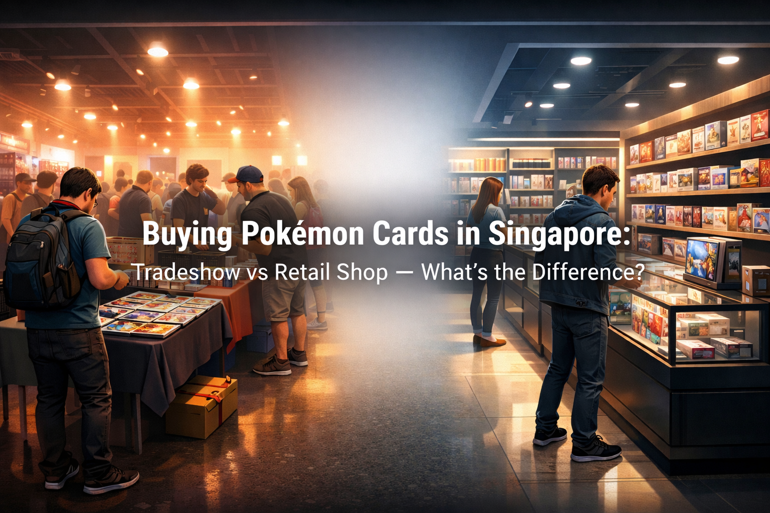 Buying Pokémon Cards in Singapore: Tradeshow vs Retail Shop — What’s the Difference?