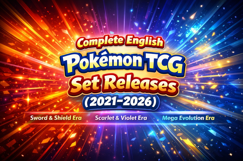 Complete English Pokémon TCG Set Releases (2021–2026)